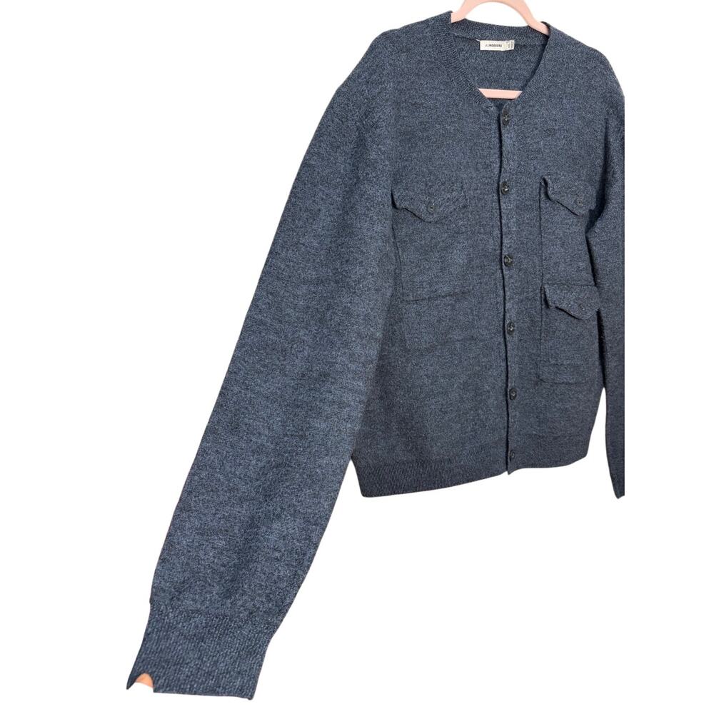 J.Lindeberg 100% Wool Four Buttoned Patch Pockets Cardigan Men’s Size XXL - Picture 9 of 12